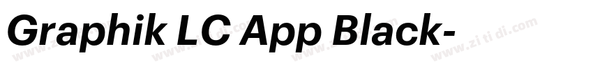 Graphik LC App Black字体转换 Graphik LC App Black字体转换